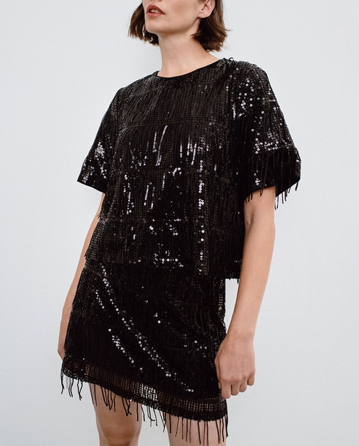 Imagen 0 de Falda corta de brillo