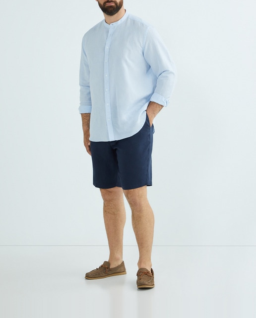 Imagen 0 de Bermuda hombre 100% lino tallas grandes