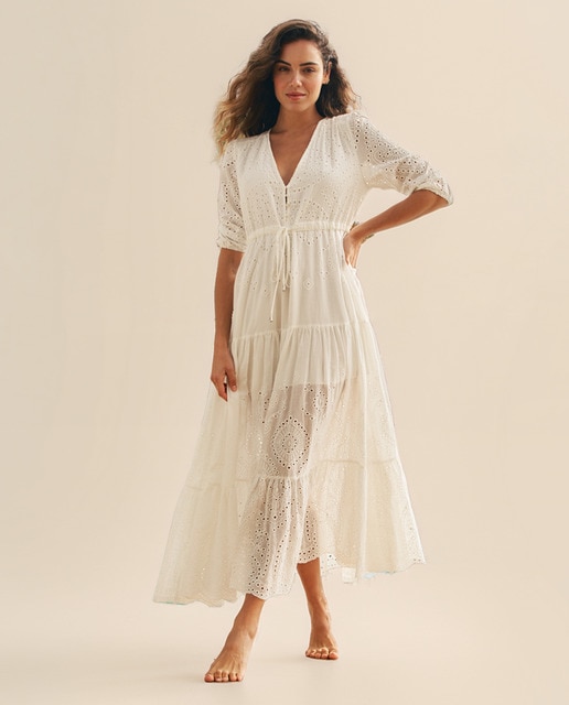 Imagem 0 de Vestido Comprido com Bordado