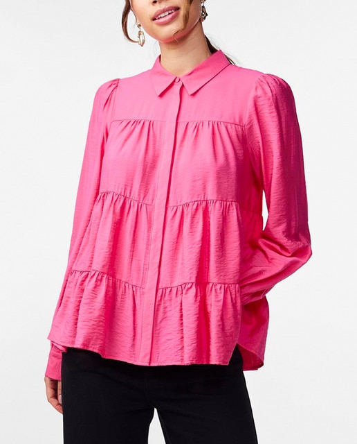 Imagen 0 de Camisa de mujer cuello mao volantes