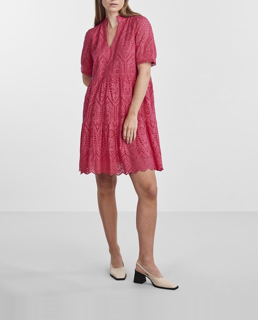 Imagen 0 de Vestido corto de mujer troquelado