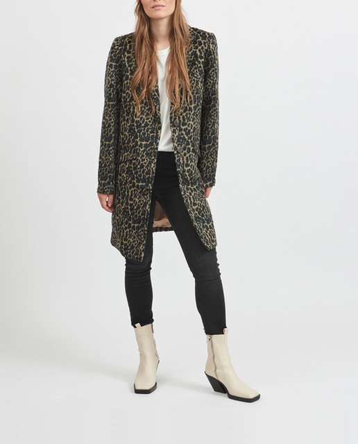 Imagen 0 de Abrigo de mujer de manga larga de paño