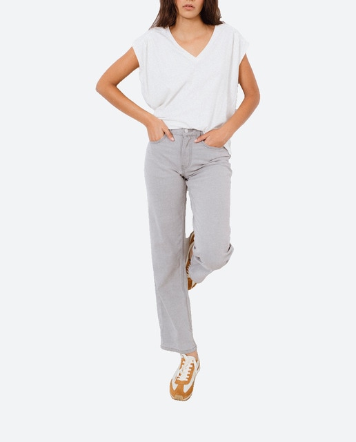 Imagen 0 de Pantalón vaquero recto de mujer