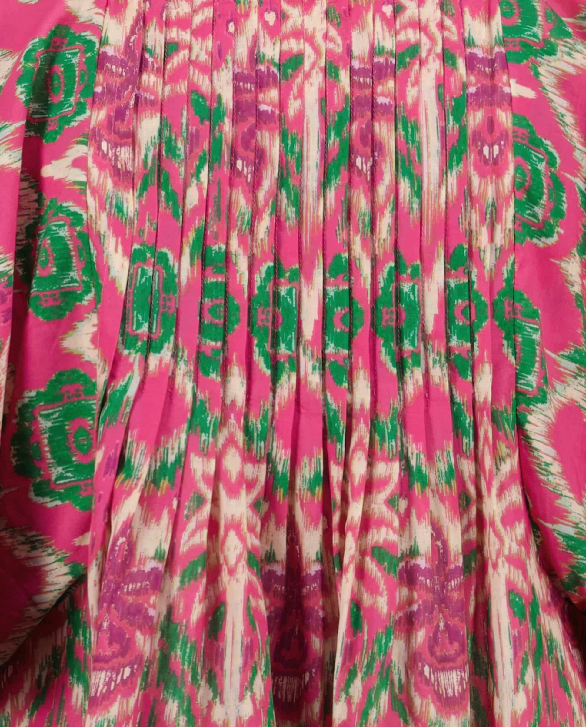 Vestido Curto de Praia com Estampado Buganvília-5
