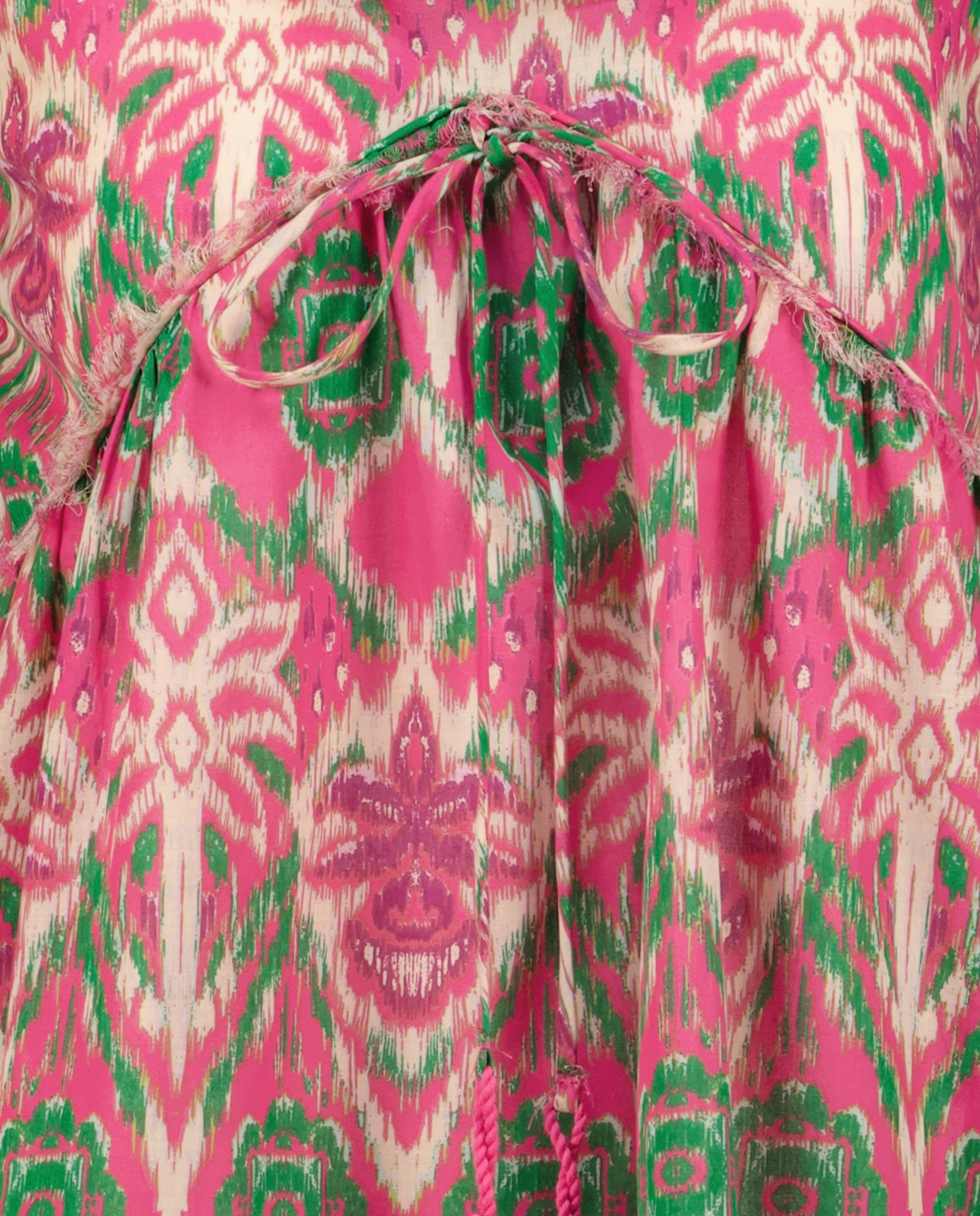 Vestido Comprido de Praia com Estampado Buganvília-6