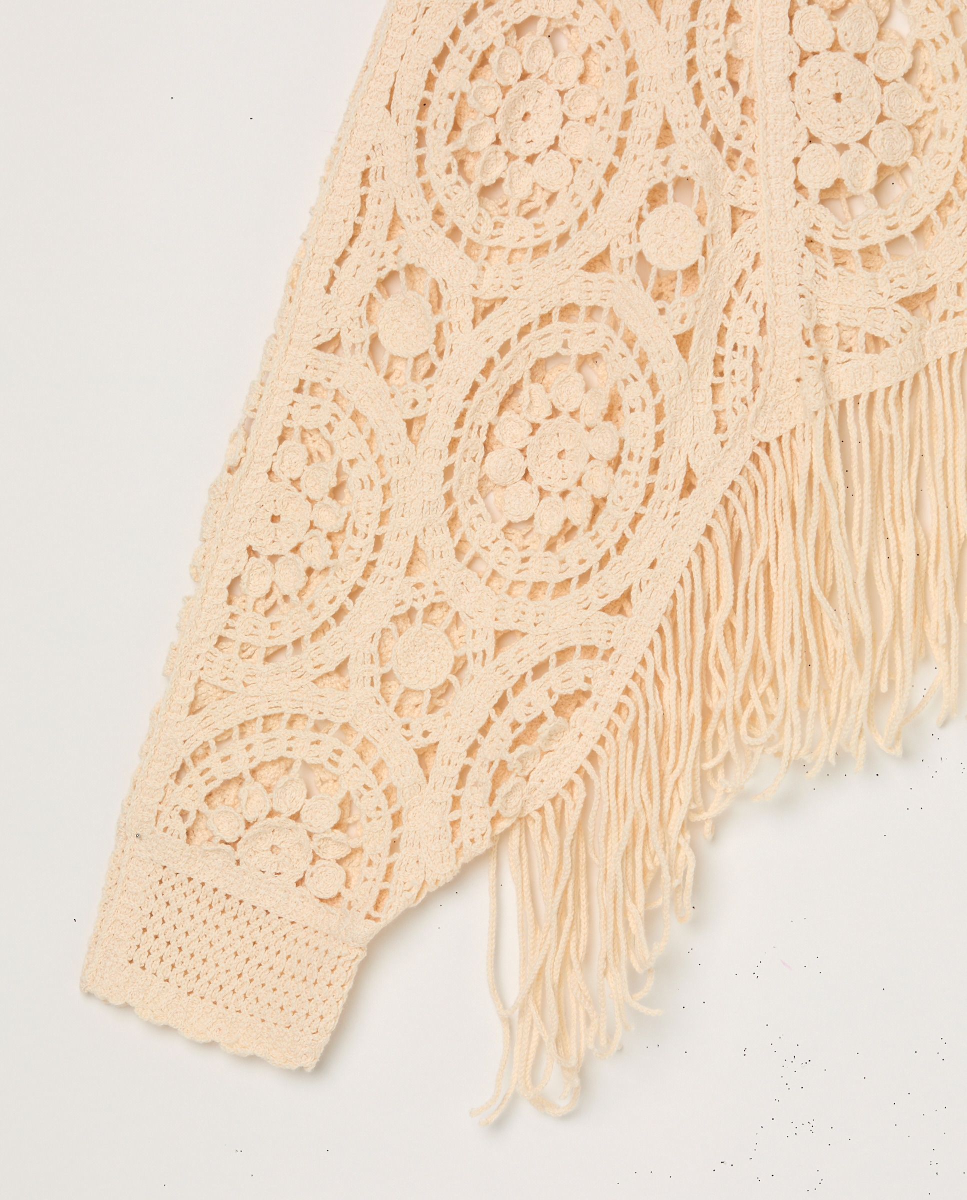 Poncho de Crochet 120 Cru-5