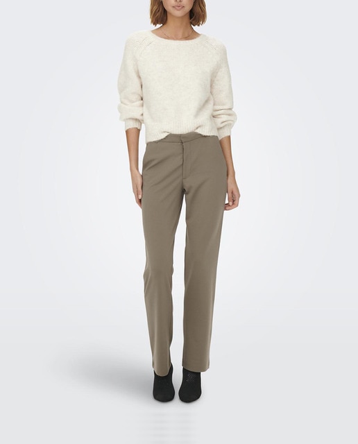 Imagen 0 de Pantalón de mujer recto de tiro medio