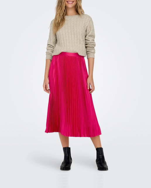 Imagen 0 de Falda midi plisada.