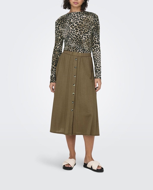 Imagen 0 de Falda midi fluida