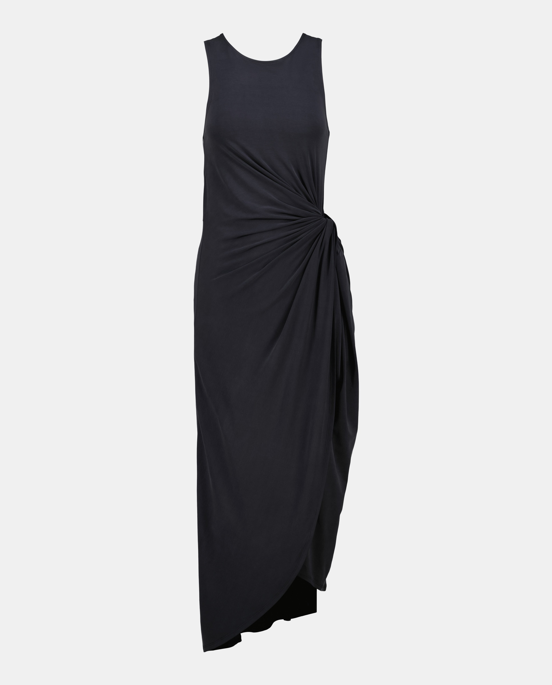 Vestido Midi sem Mangas com Decote Halter 830 Antracite-4