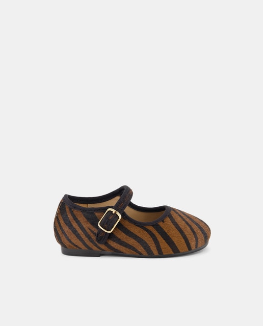 Imagem 0 de Sapatos de Presilha de Bebé em Pele com Pelo