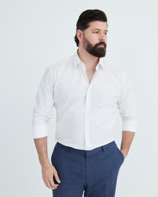 Imagem 0 de Camisa de Algodão Tamanhos Grandes com Manga Comprida