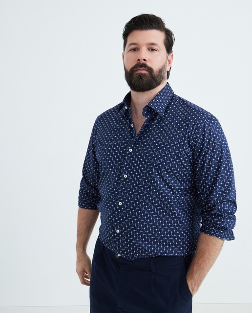 Imagem 0 de Camisa de Algodão Tamanhos Grandes com Manga Comprida