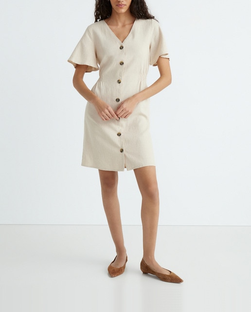 Imagen 0 de Vestido corto de manga corta