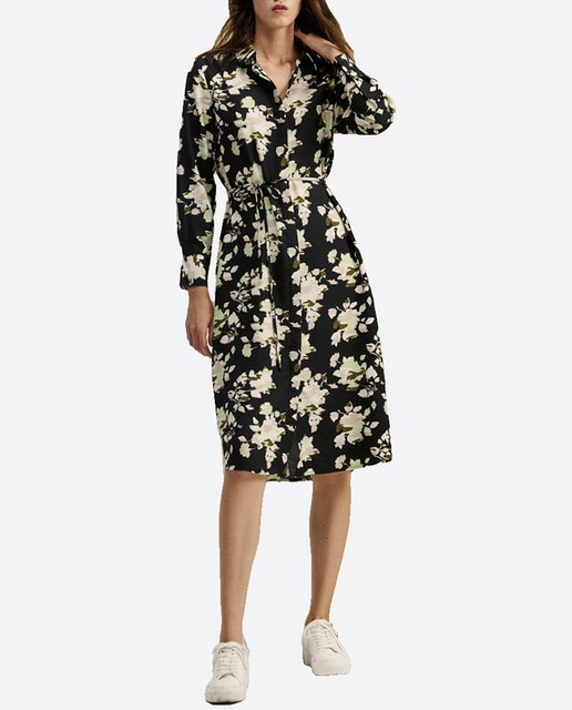 Imagen 0 de Vestido midi de manga larga