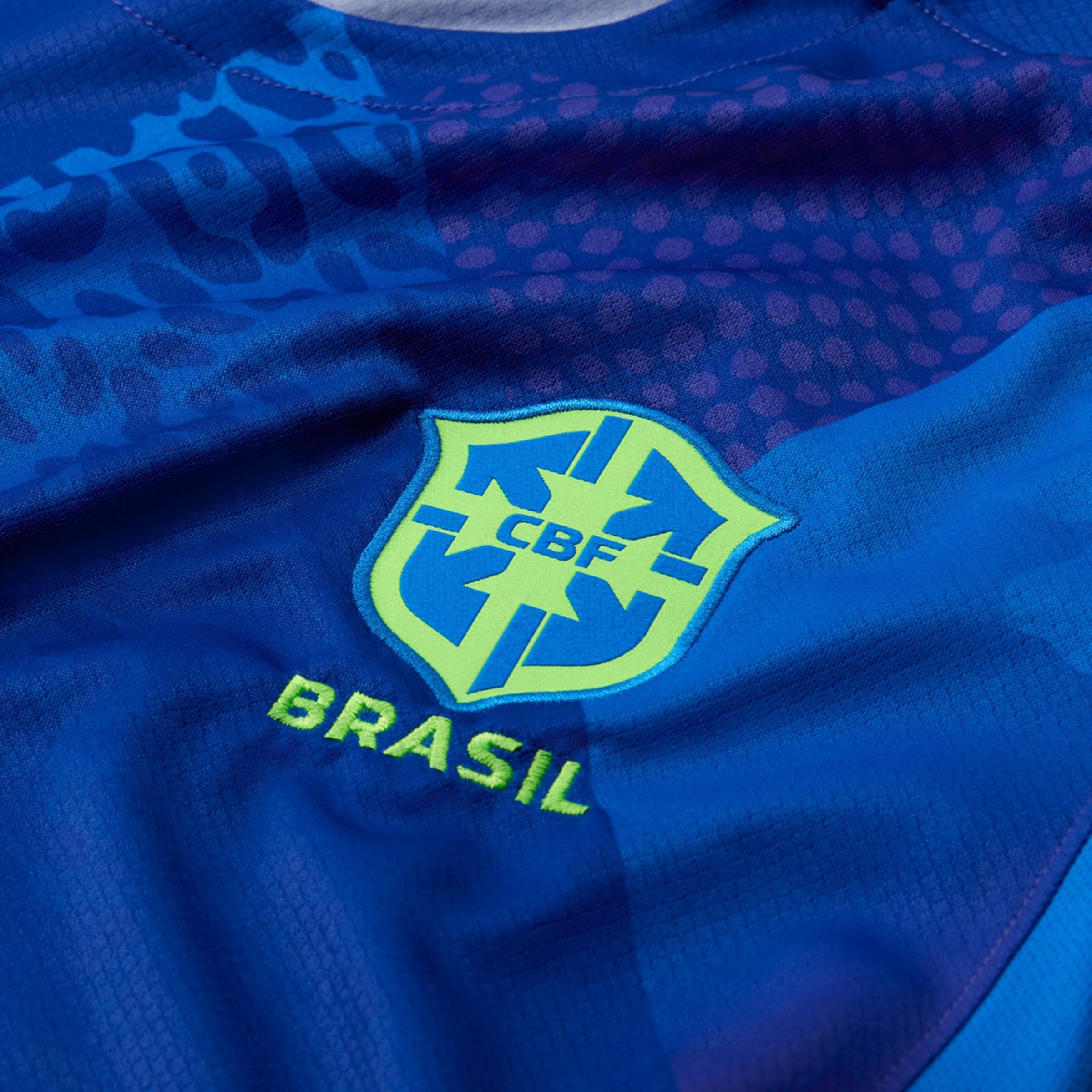 T-shirt de Criança 2.º Equipamento Brasil CBF 2025 Stadium Azul-8