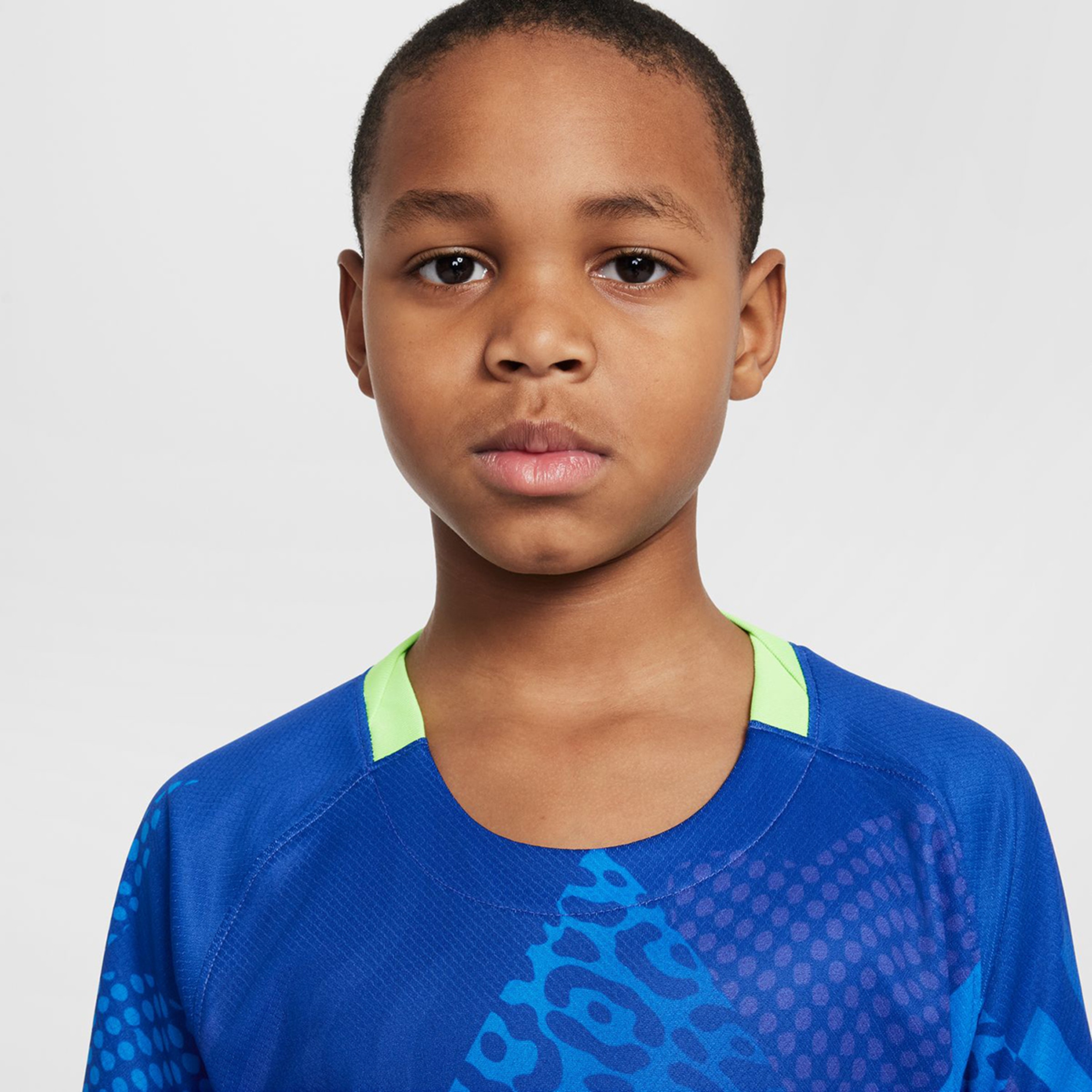T-shirt de Criança 2.º Equipamento Brasil CBF 2025 Stadium Azul-7