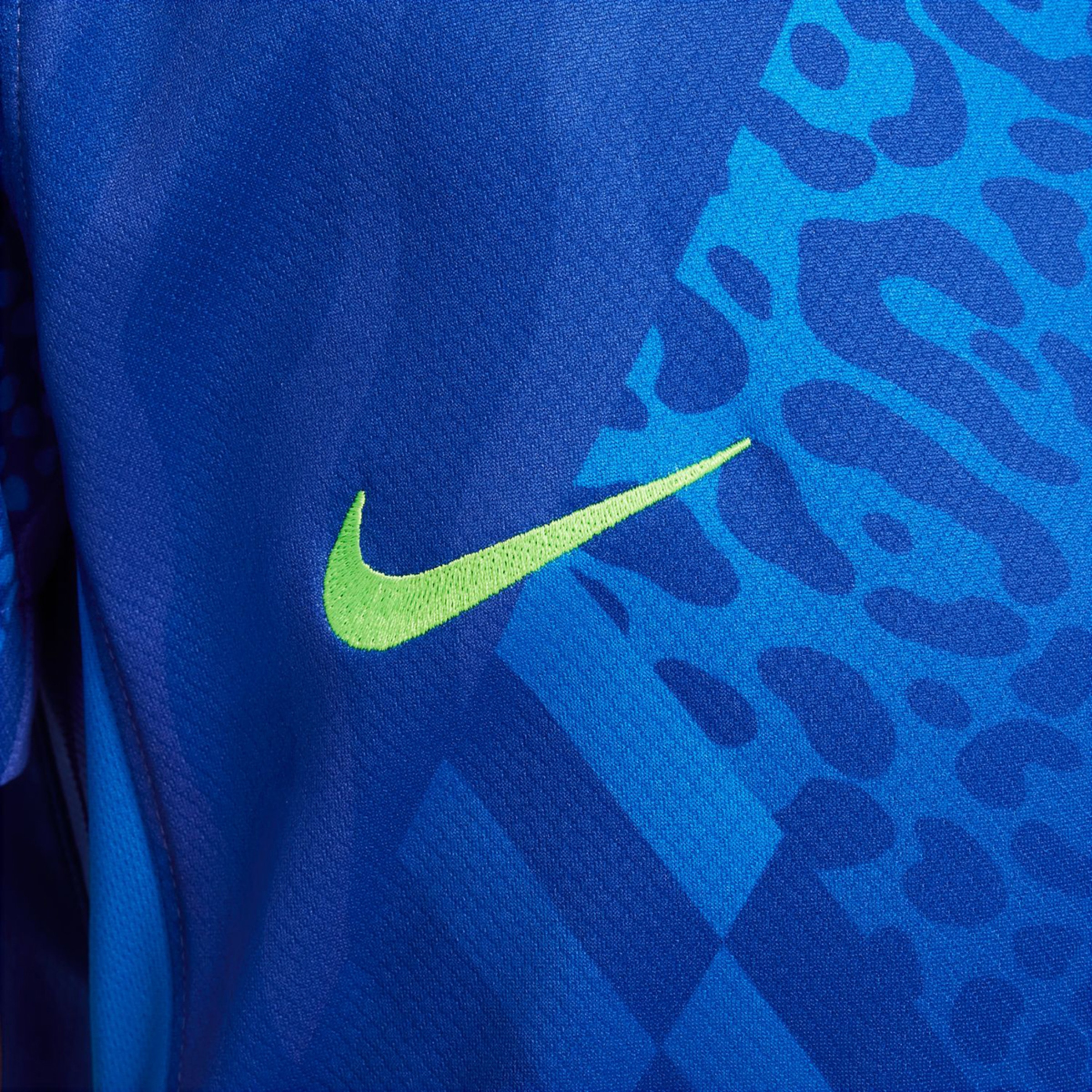 T-shirt de Criança 2.º Equipamento Brasil CBF 2025 Stadium Azul-6