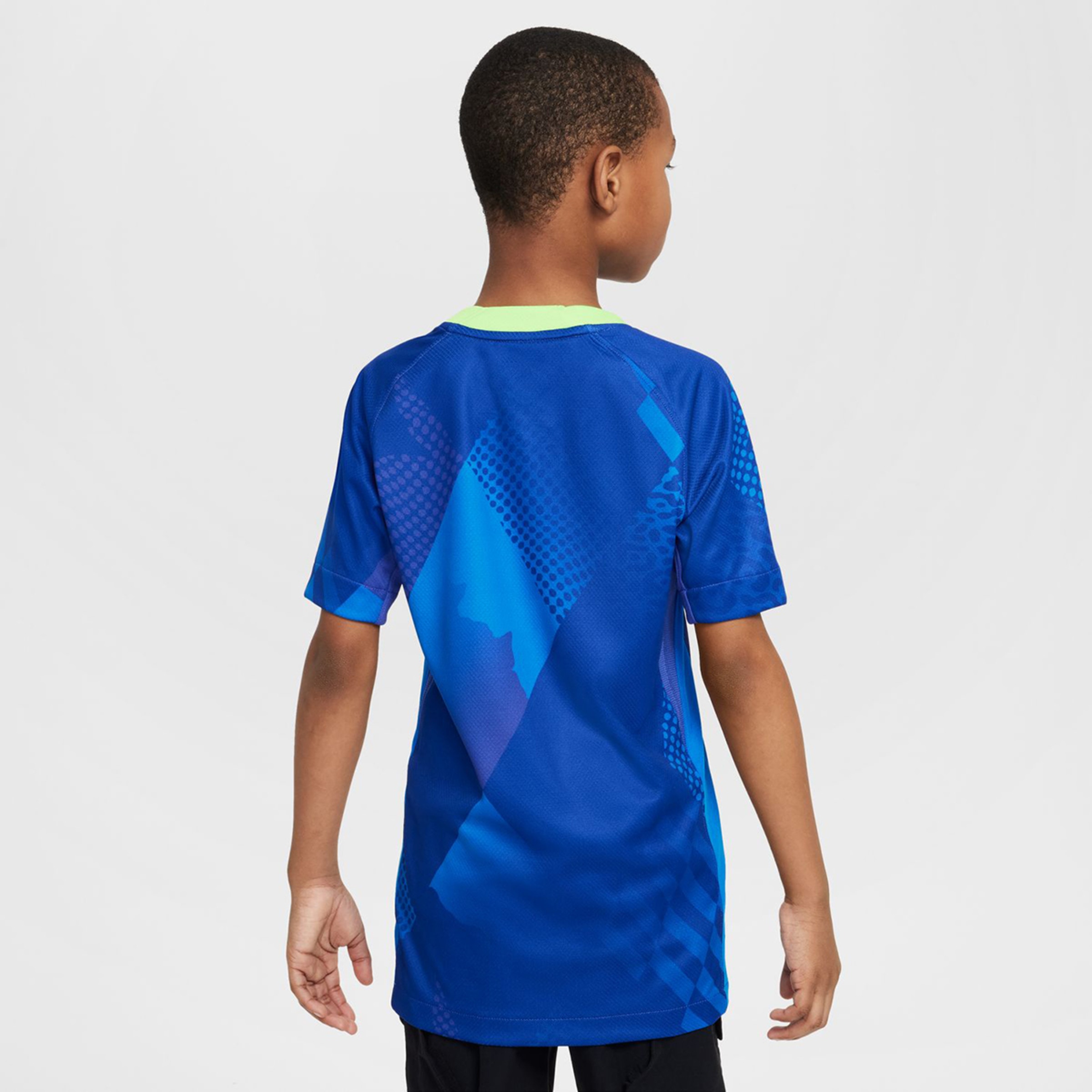 T-shirt de Criança 2.º Equipamento Brasil CBF 2025 Stadium Azul-2