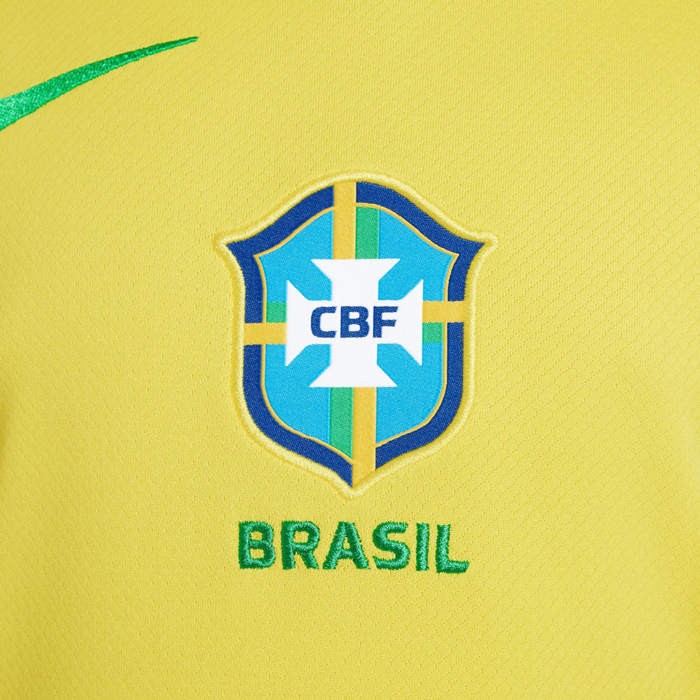 T-shirt de Criança 1.º Equipamento Brasil 2025 Stadium Amarelo-4