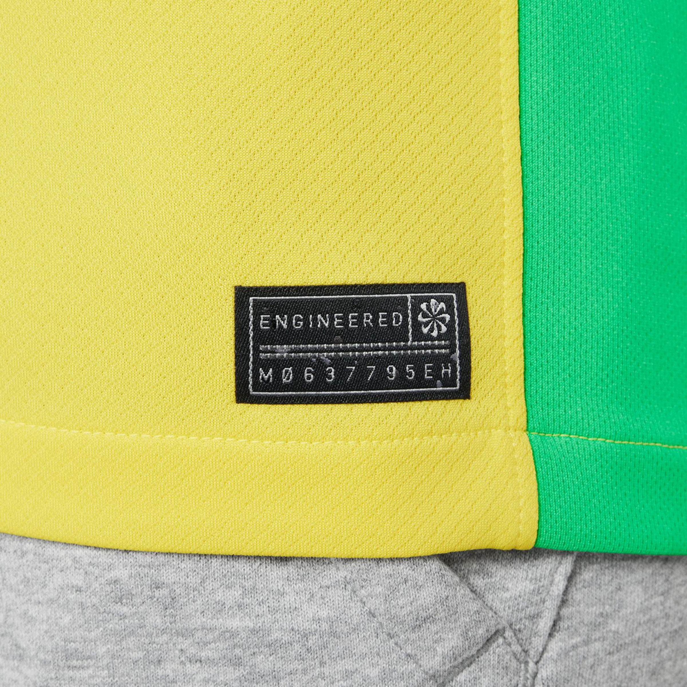 T-shirt de Criança 1.º Equipamento Brasil 2025 Stadium Amarelo-3