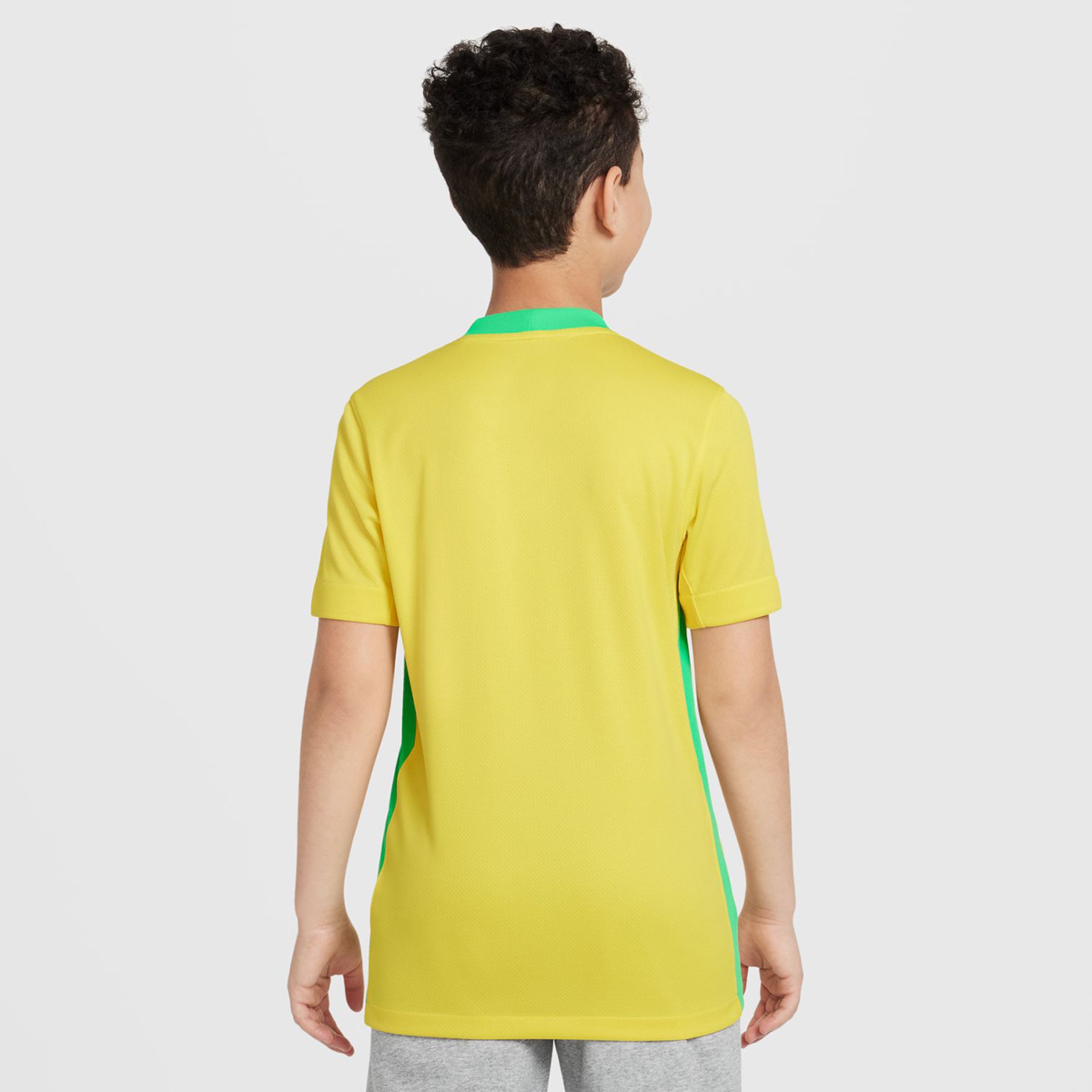 T-shirt de Criança 1.º Equipamento Brasil 2025 Stadium Amarelo-2