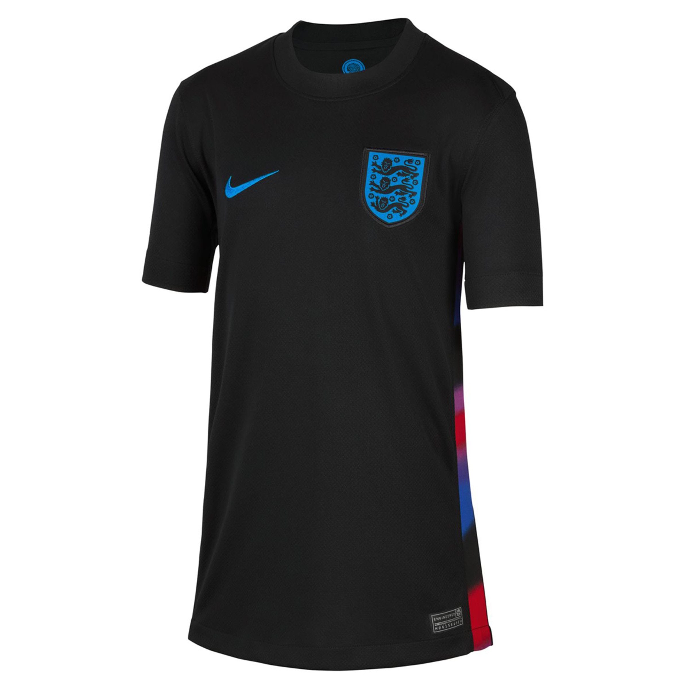T-shirt de Criança 2.º Equipamento Inglaterra 2025 Stadium Preto-7