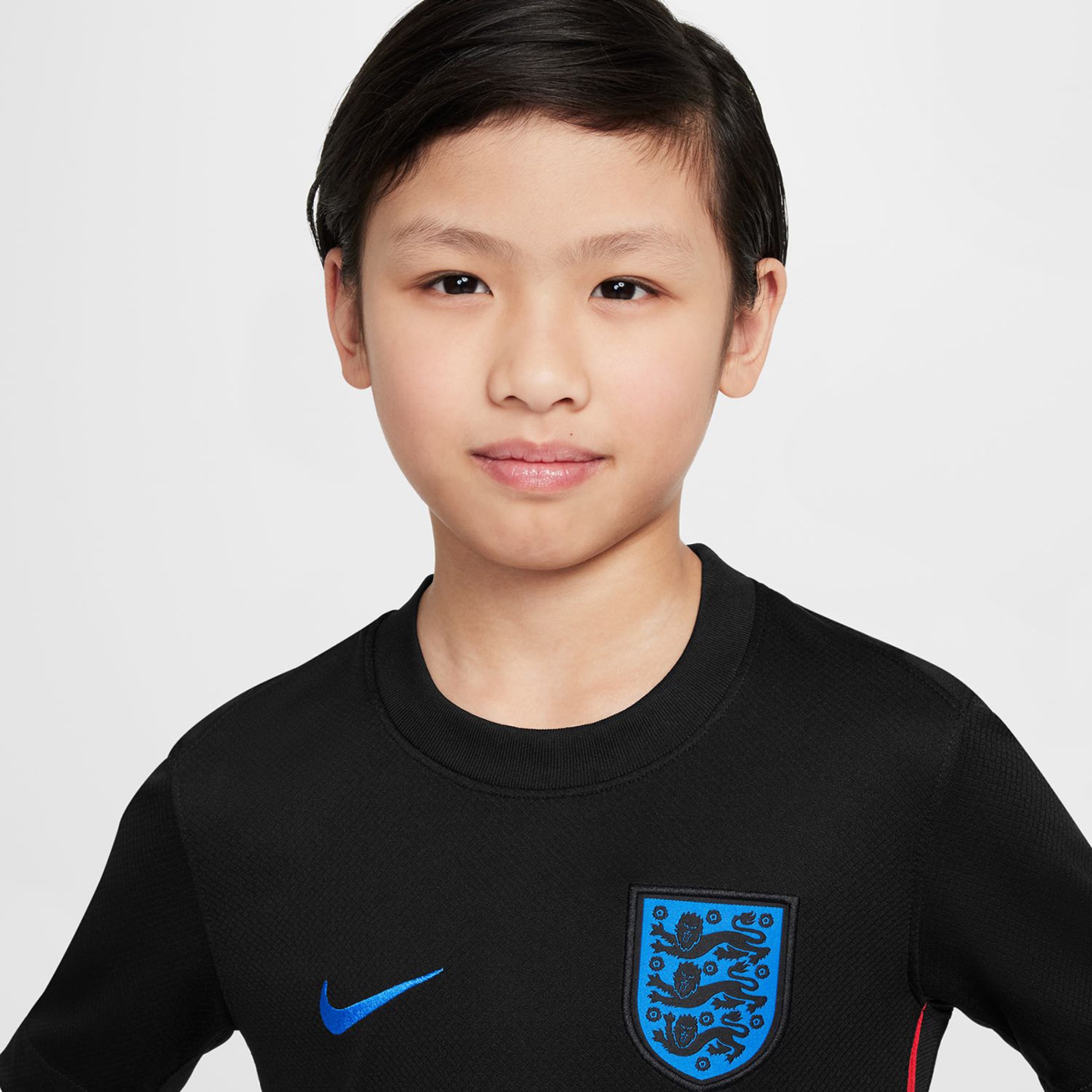 T-shirt de Criança 2.º Equipamento Inglaterra 2025 Stadium Preto-5