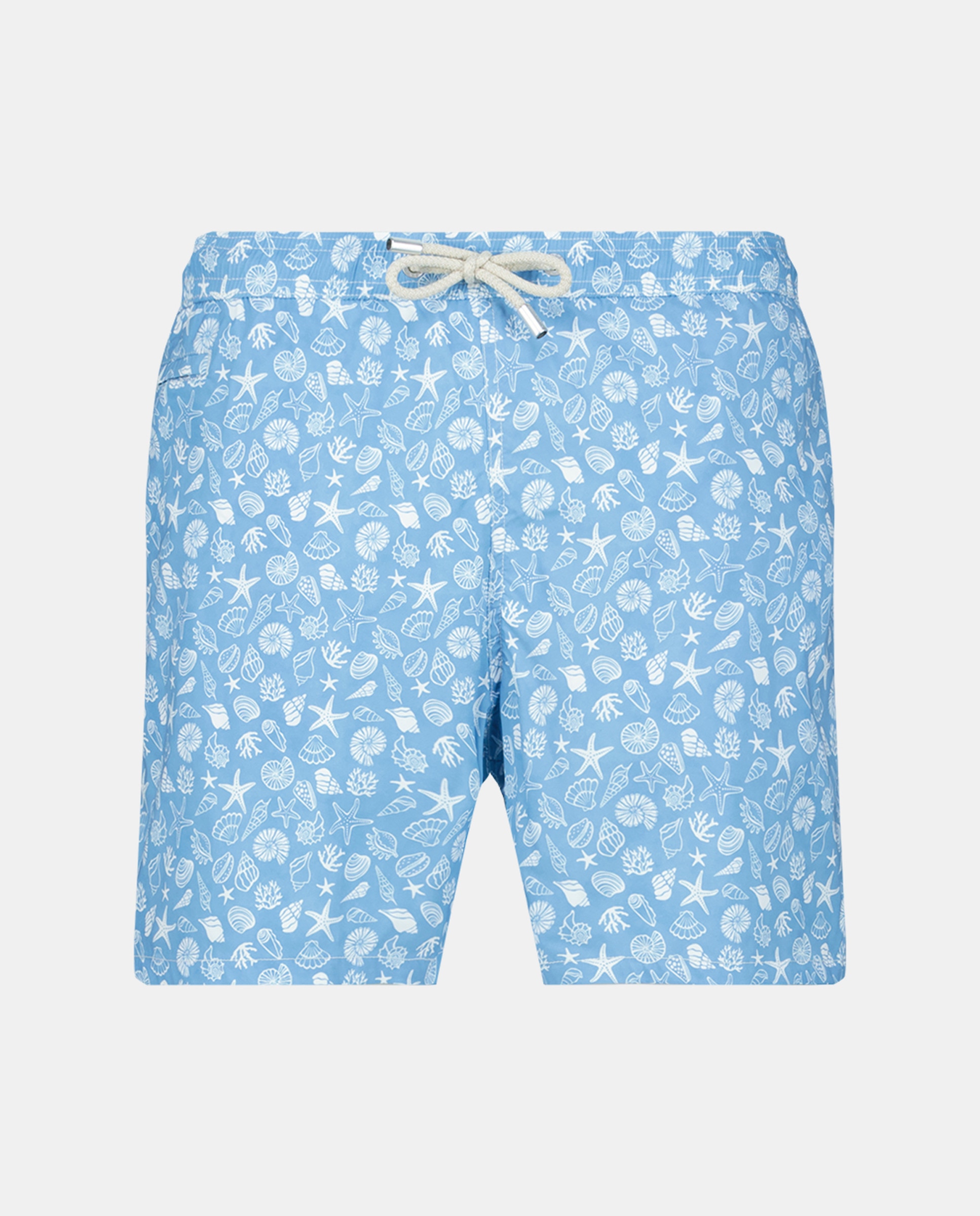 Calções de Banho de 40 cm de Comprimento com Cós Elástico e Dois Bolsos Azul-1