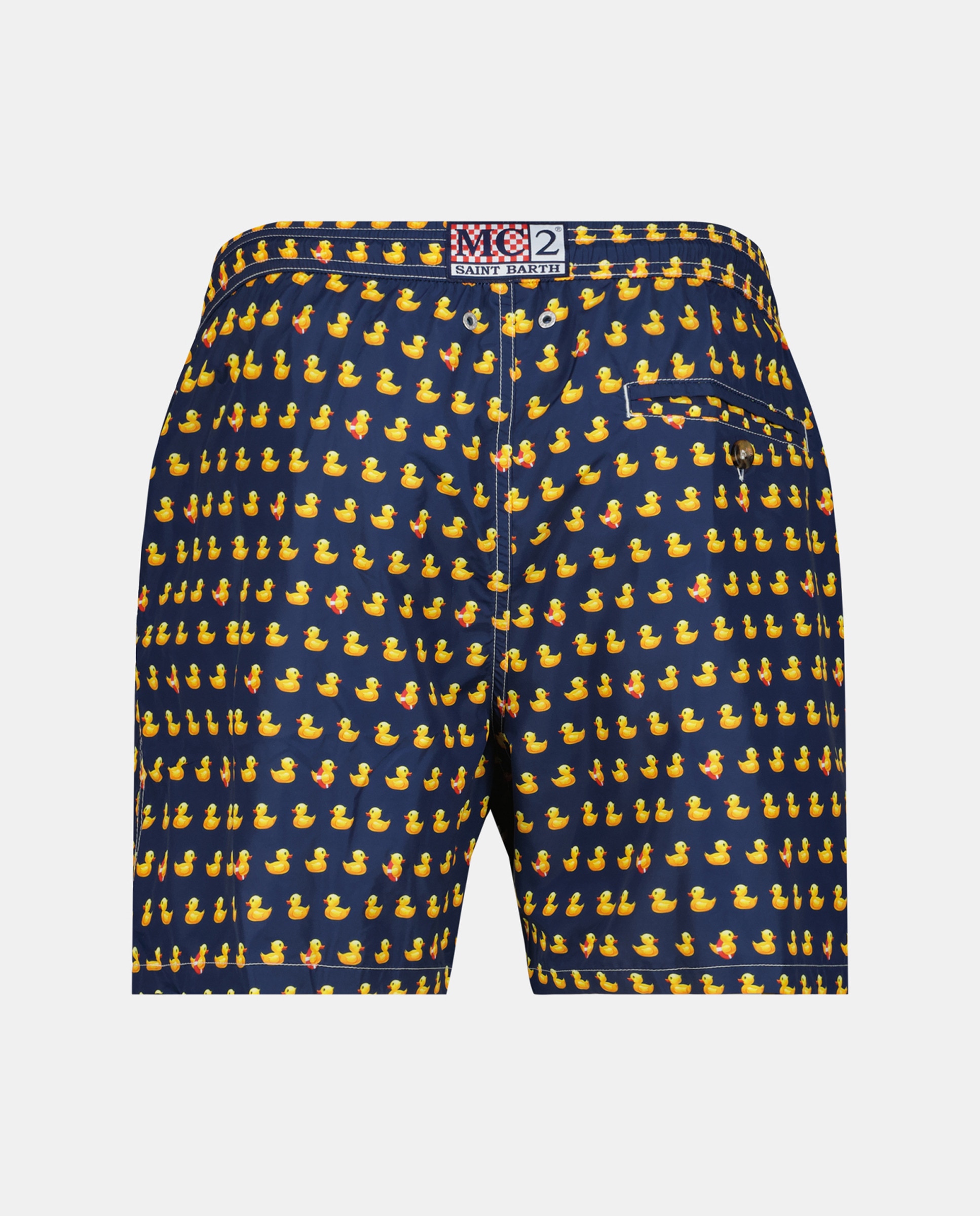 Calções de Banho de 40 cm de Comprimento com Cós Elástico e Dois Bolsos Azul-2