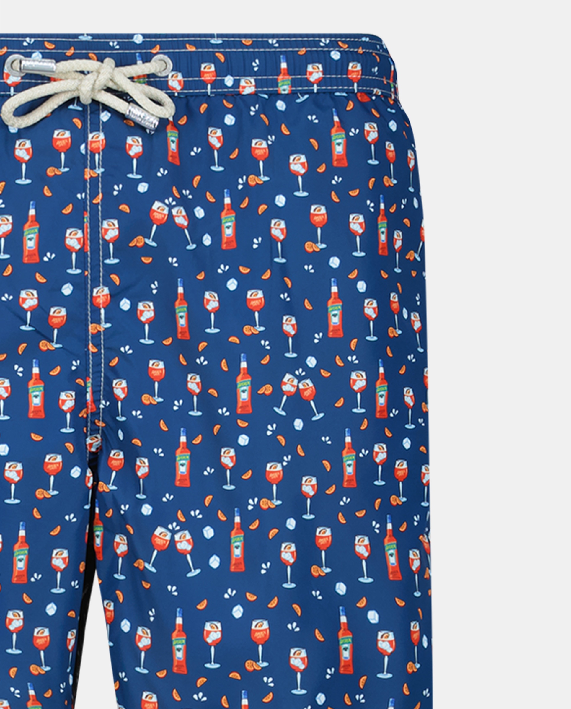Calções de Banho de 40 cm de Comprimento com Cós Elástico e Dois Bolsos Azul-3