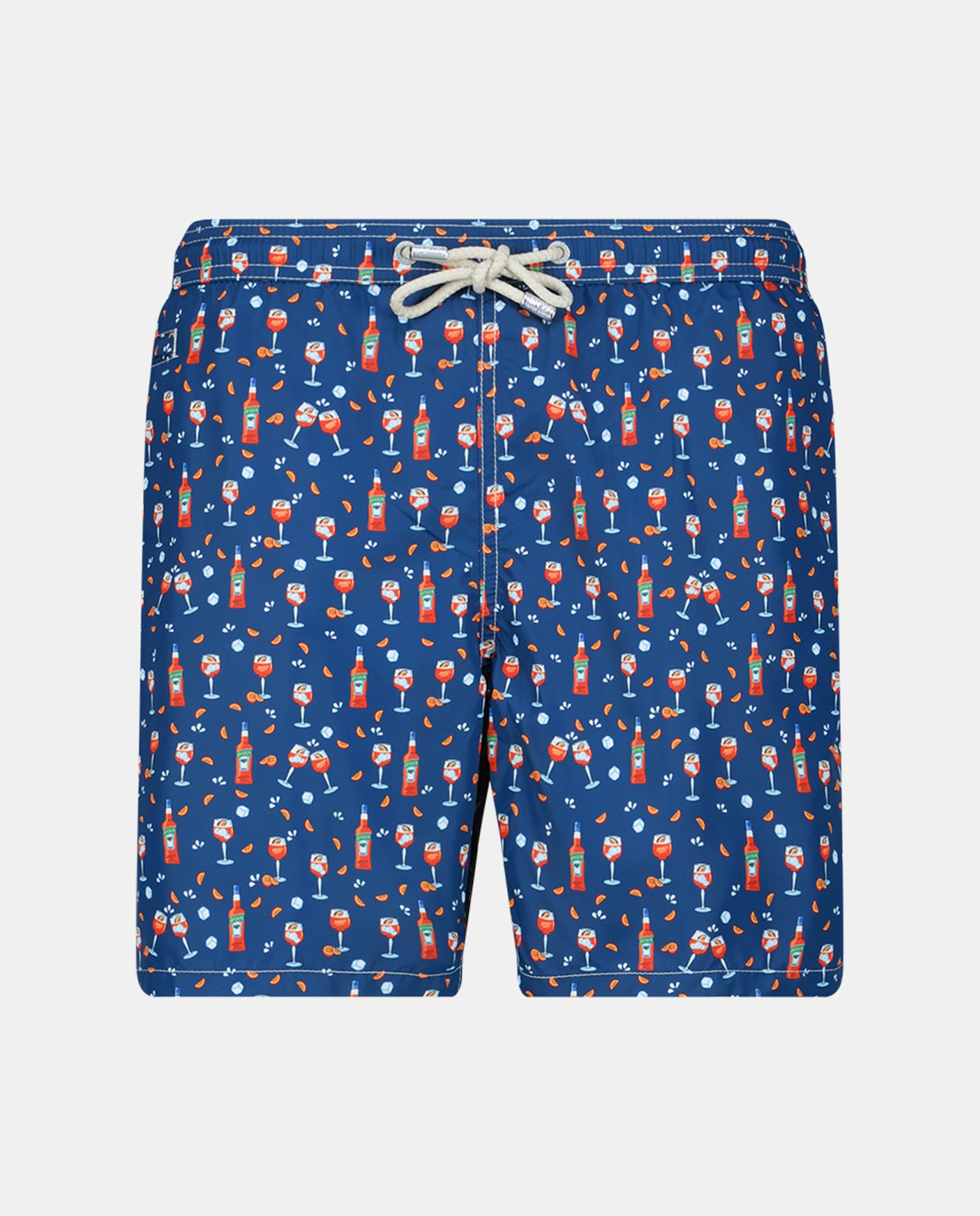 Calções de Banho de 40 cm de Comprimento com Cós Elástico e Dois Bolsos Azul-1