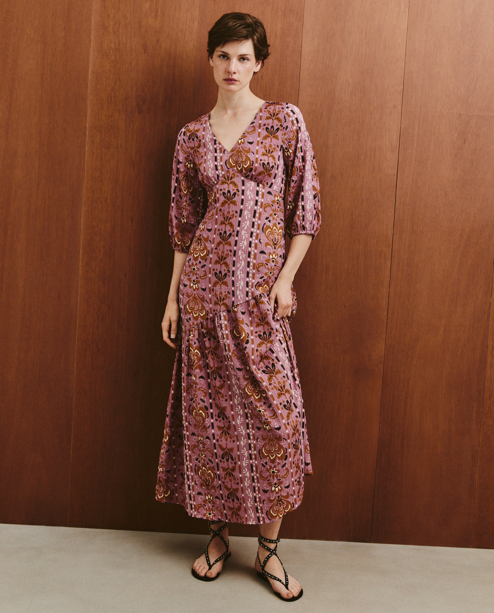 Southern Cotton Vestidos Rebajas Vestido Largo Estampado De Mujer