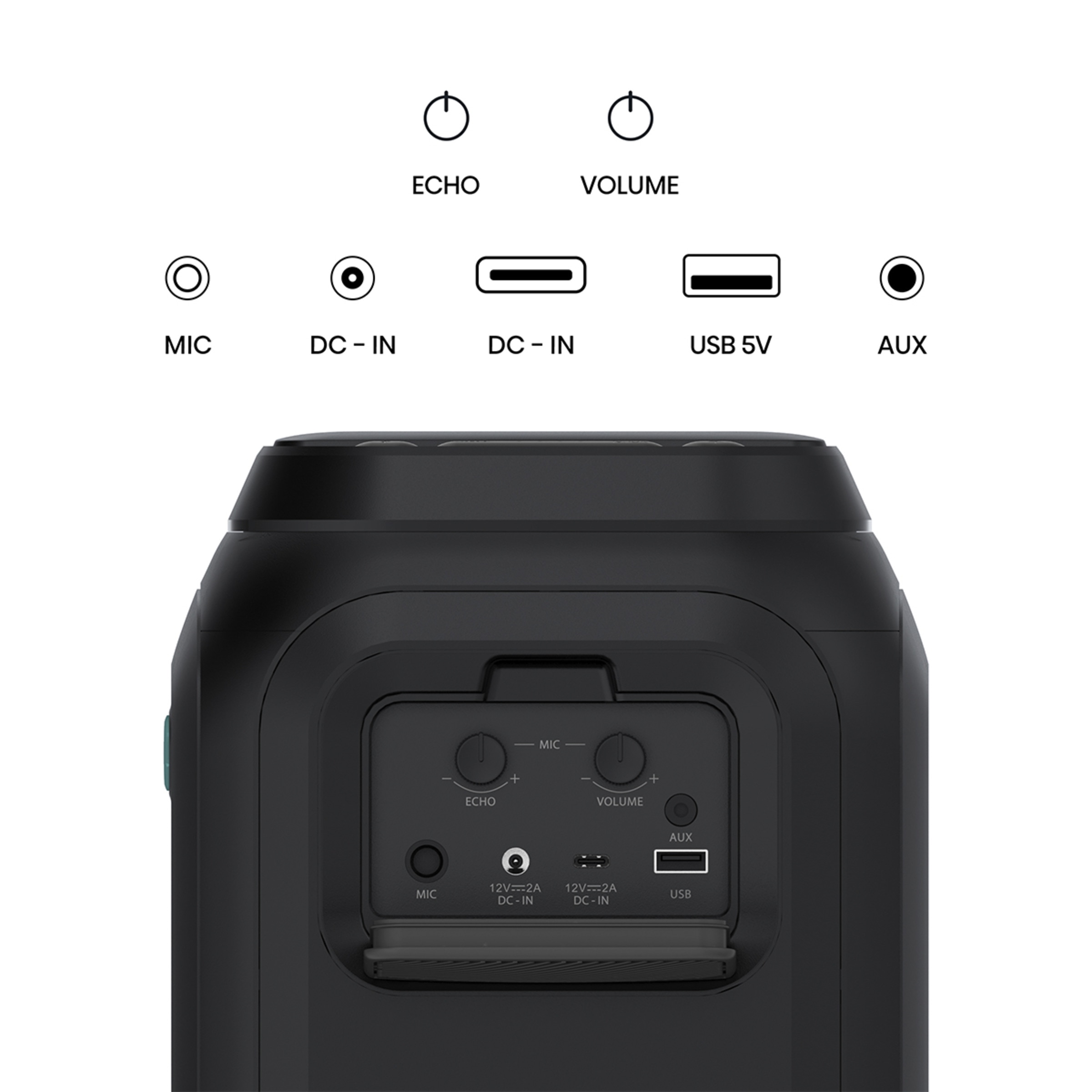 Altavoz portátil alta potencia Hisense Party Rocket 160, 2.0, Bluetooth Negro-11