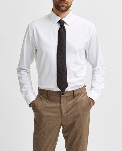 Imagen 0 de Camisa de hombre slim de vestir 100% algodón