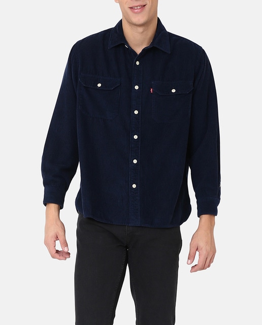 Imagen 0 de Camisa  de pana de hombre de manga larga fit relajado