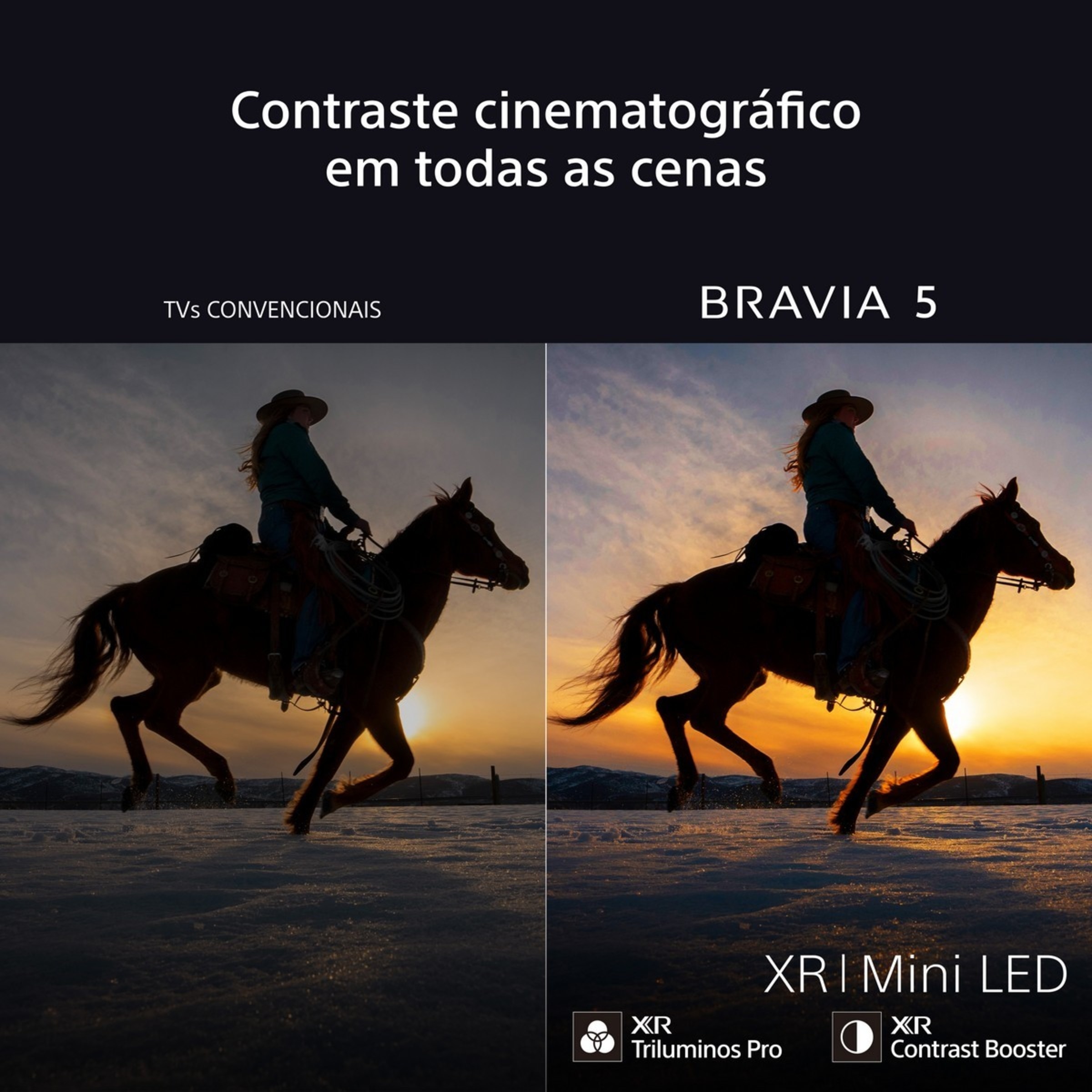 TV MiniLED Sony  LED 98'' Bravia 5 K98XR55BP, 248cm, MiniLED 4K HDR, Google TV, Procesador AI XR, Acoustic MultiAudio. Dolby Vision, Dolby Atmos, Game 5