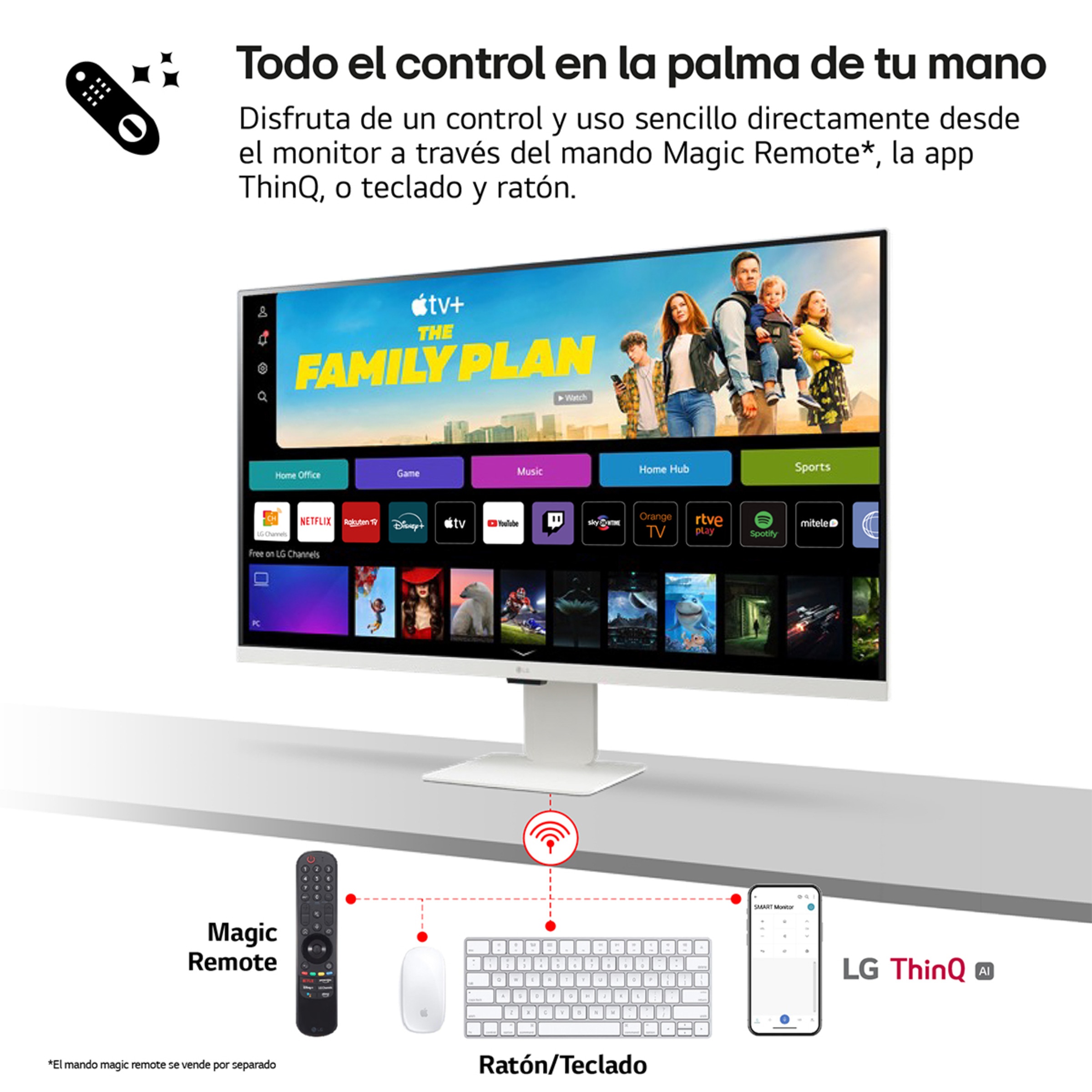 Monitor PC 68,5cm (27") LG MyView Smart Monitor 27U511SA-W, 100 Hz, Full HD Blanco-9