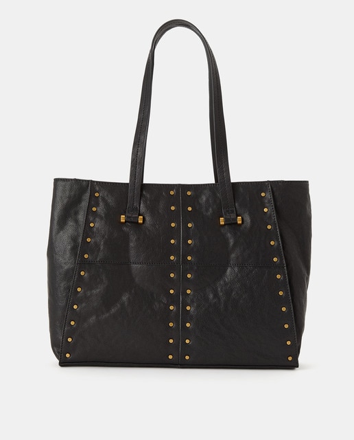Imagem 0 de Mala Shopper em Pele com Mini Tachas