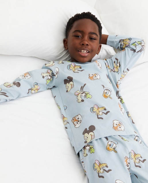 Imagem 0 de Pijama Comprido de Malha com Estampado Mickey & Friends Caras