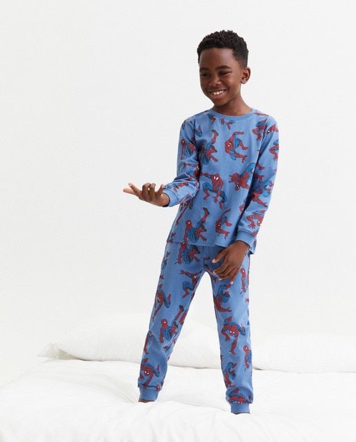 Imagem 0 de Pijama de Malha com Estampado do Homem-Aranha