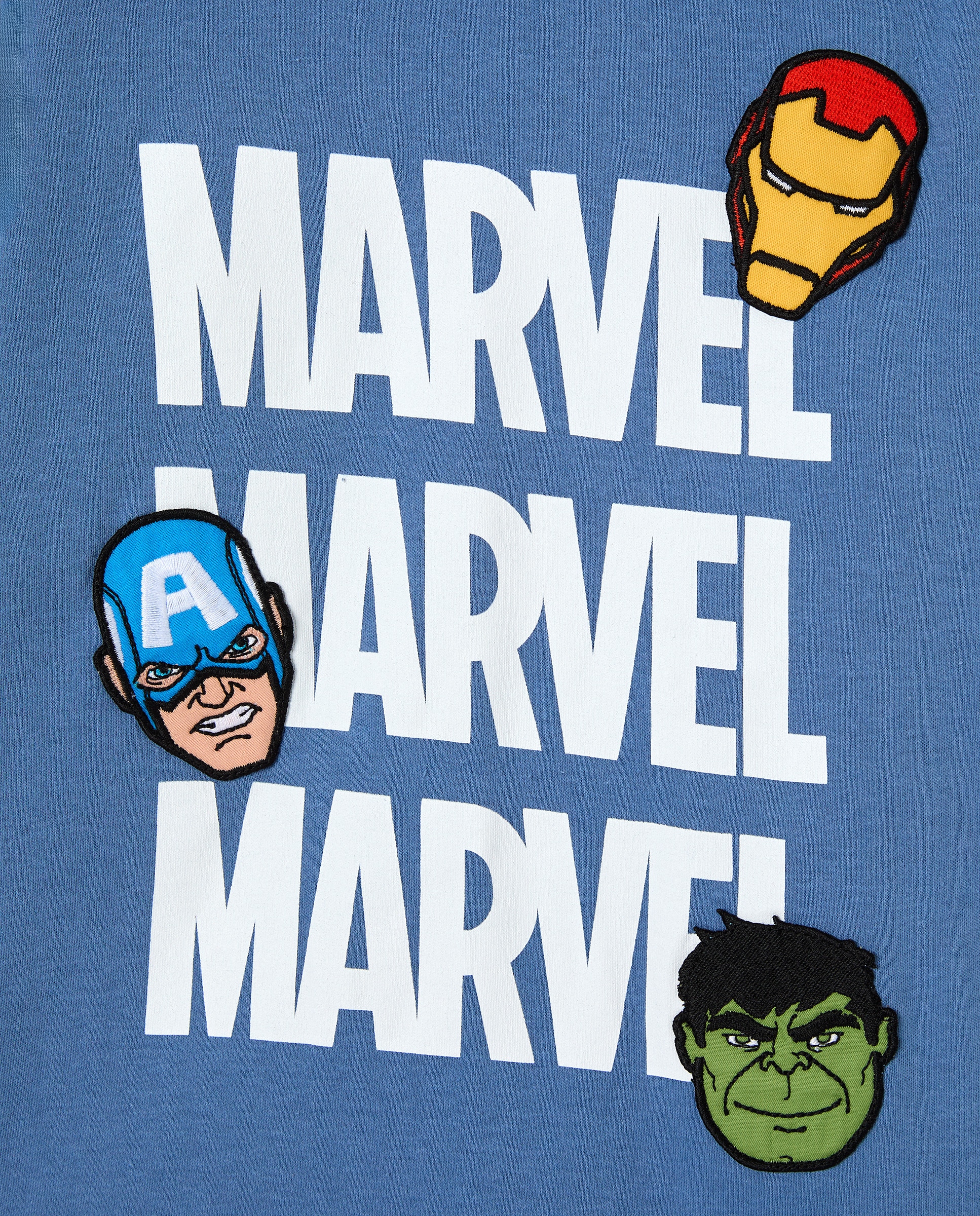 Pijama Completo de Malha com Estampado Os Vingadores Azul-marinho-5