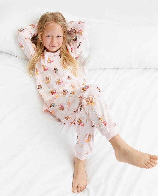 Imagem 0 de Pijama de Malha com Estampado de Princesas