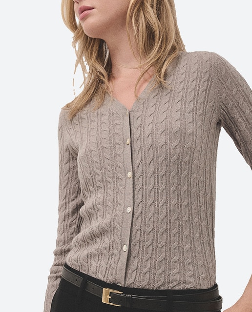 Imagen 0 de Chaqueta de mujer punto de lana ochos