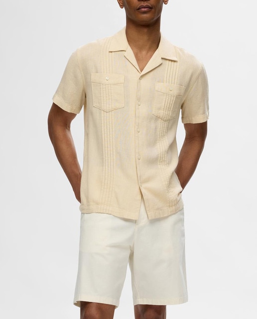Imagen 0 de Camisa de hombre guayabera de manga corta