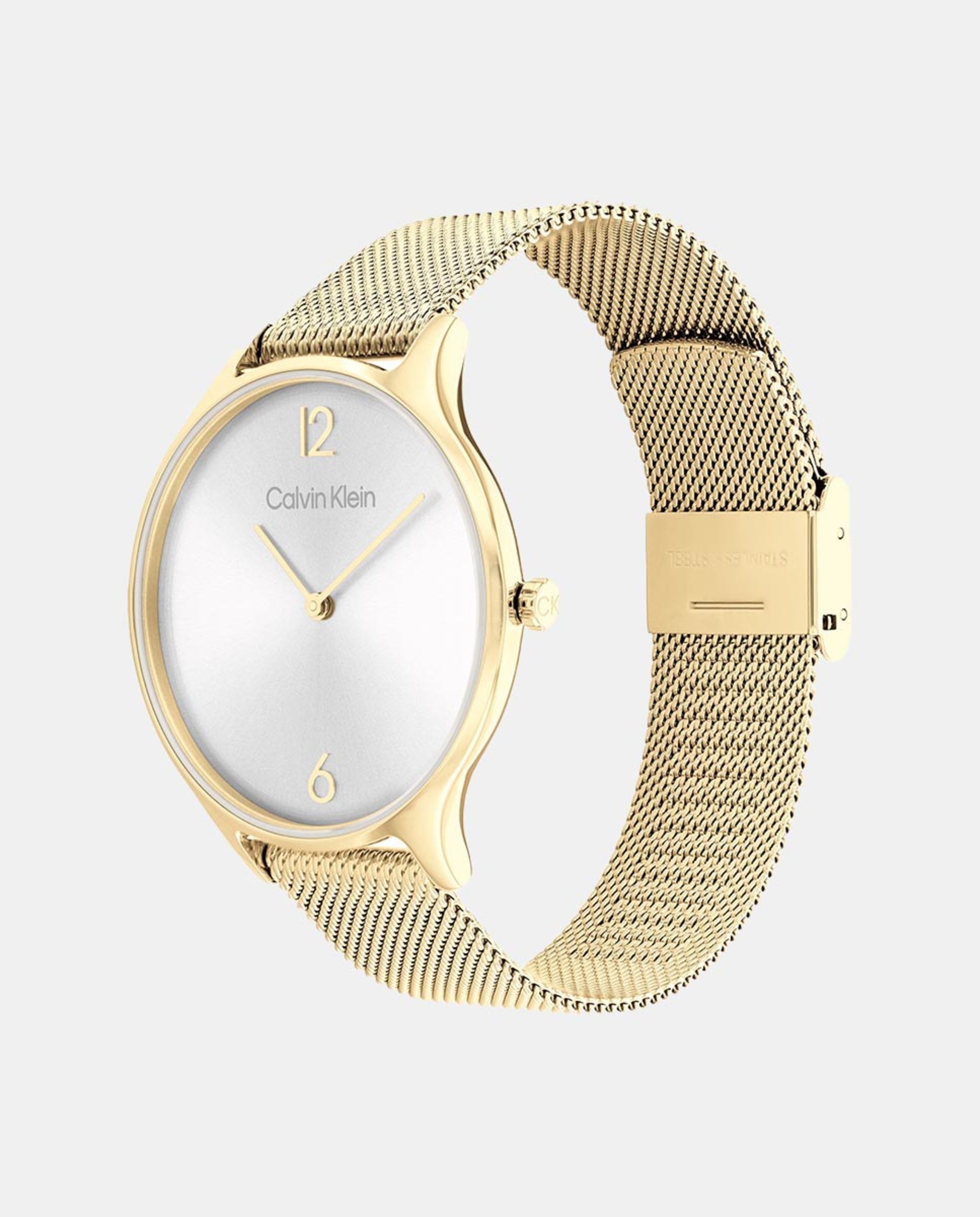 Relógio Timeless de Malha de acero Dourado Ouro-2