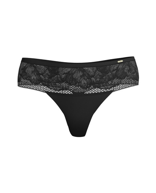 Imagem 0 de Tanga de Microfibra com Renda Floral