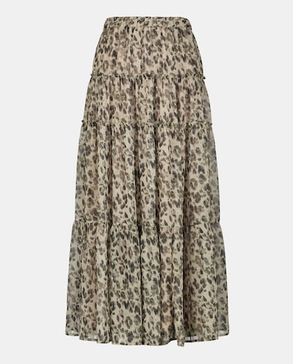 Imagen 0 de Falda larga estampada de mujer