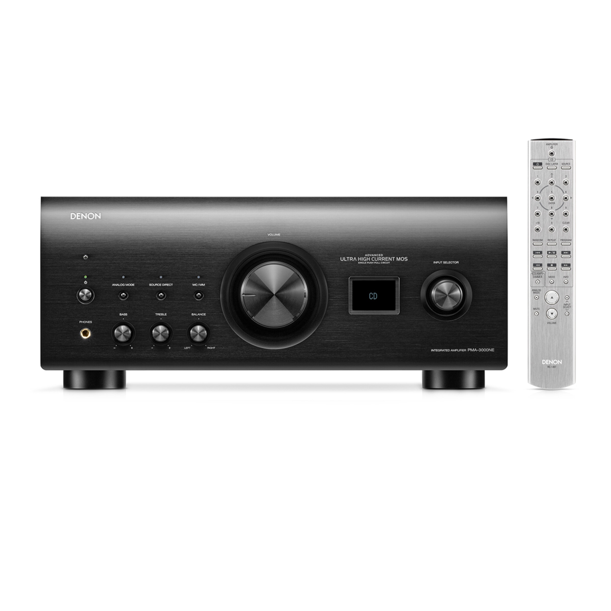 Amplificador integrado estéreo Denon PMA-3000NE, 2.0, con etapa de fono MM/MC Negro-3