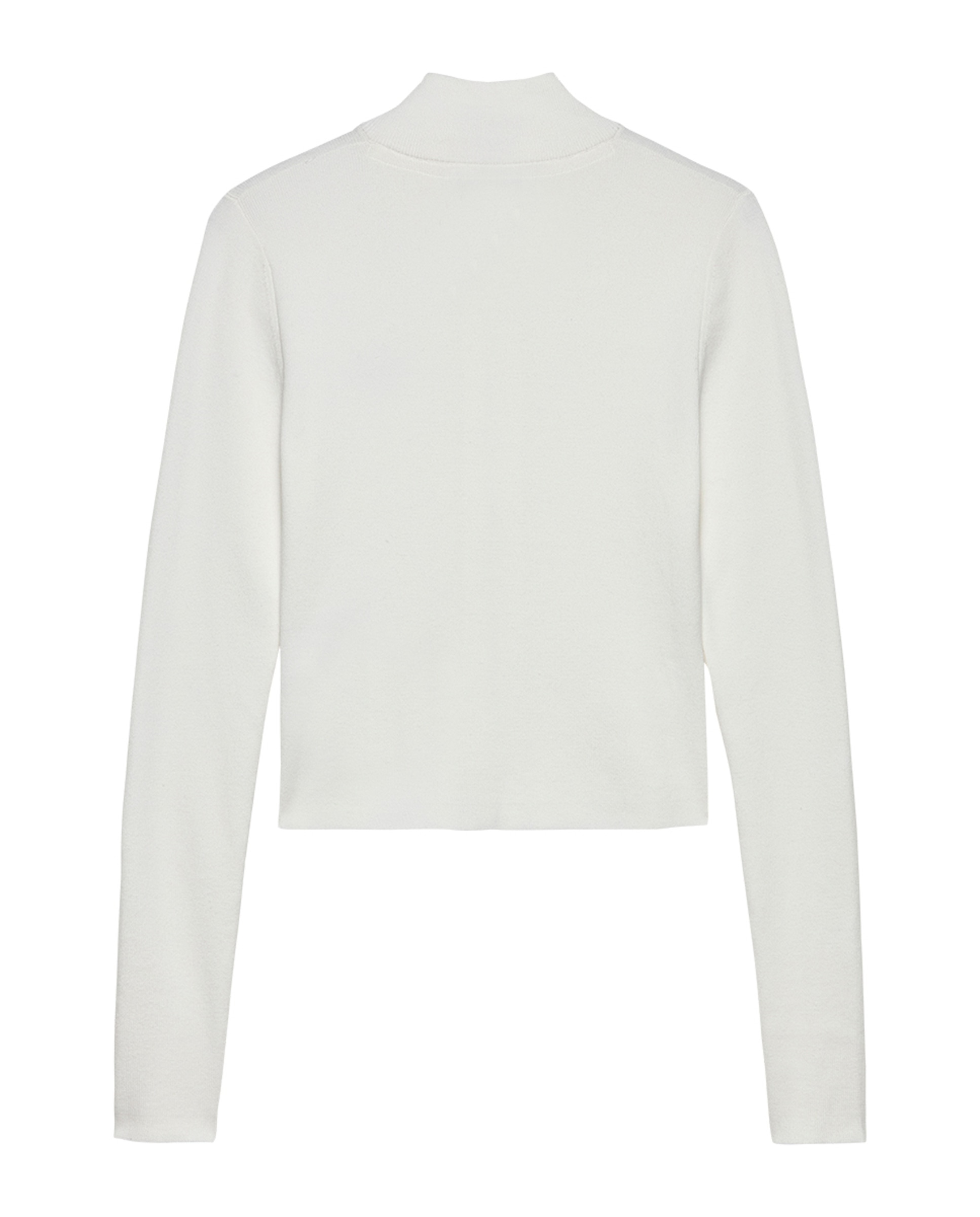 Cardigan com Fecho de Correr Cru-2